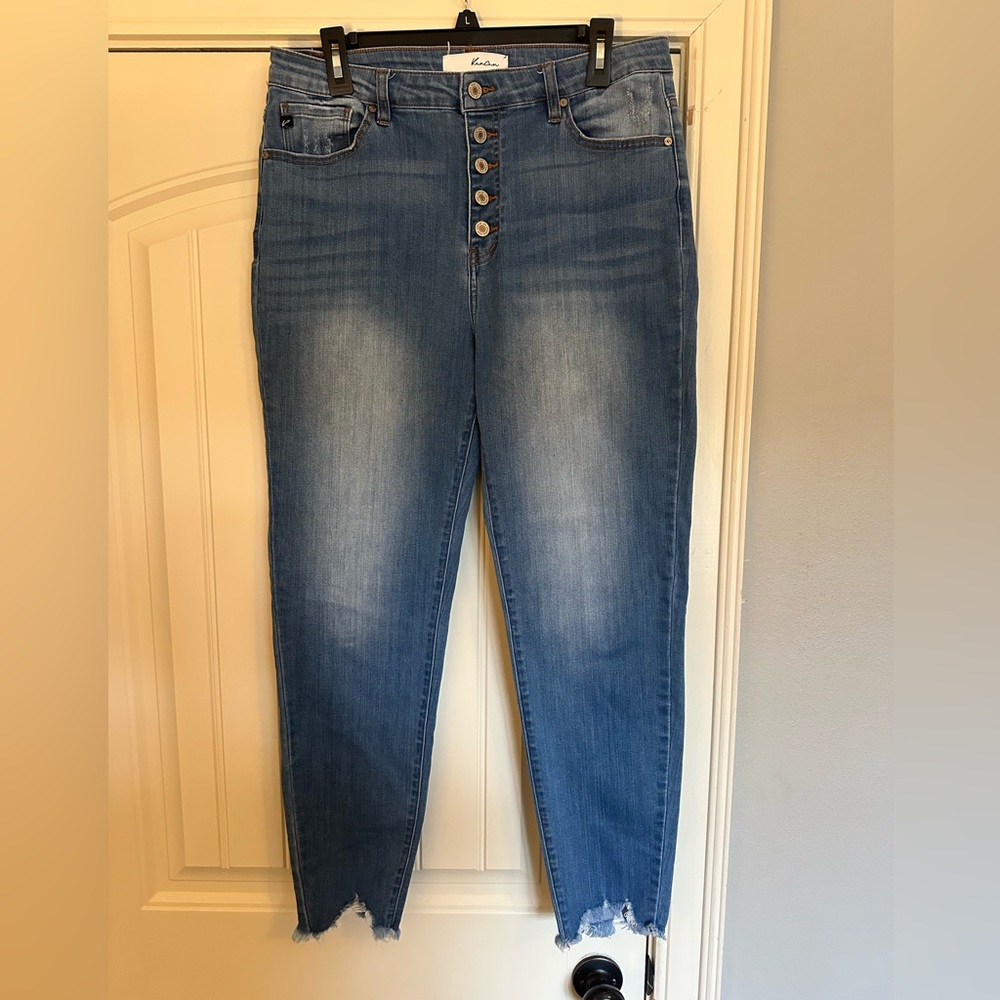 KanCan Nora High Rise Button Fly Skinny